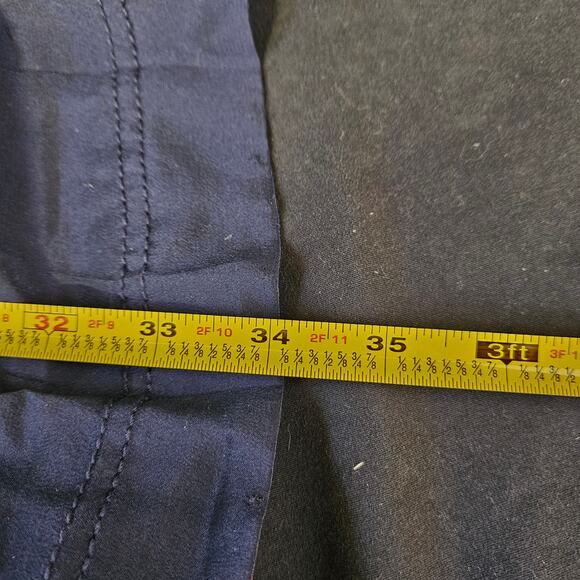 Tory Burch Angie Magenta Normandy Blue Lichee Silk Dress Size 8 Colorblock READ - Picture 12 of 12